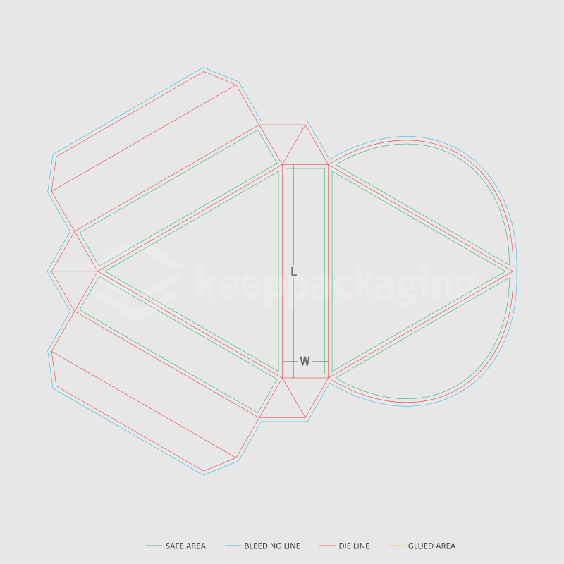 Triangular Tray & Lid 01