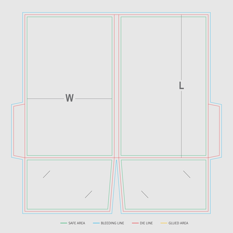 Pocket Folder With Business Card Slit 01