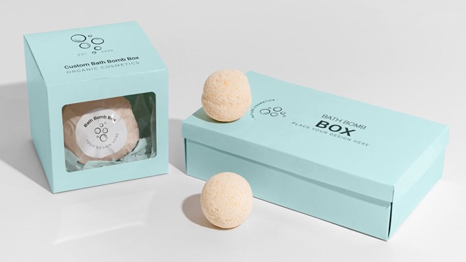 Custom Bath Bomb Boxes for Retail Display